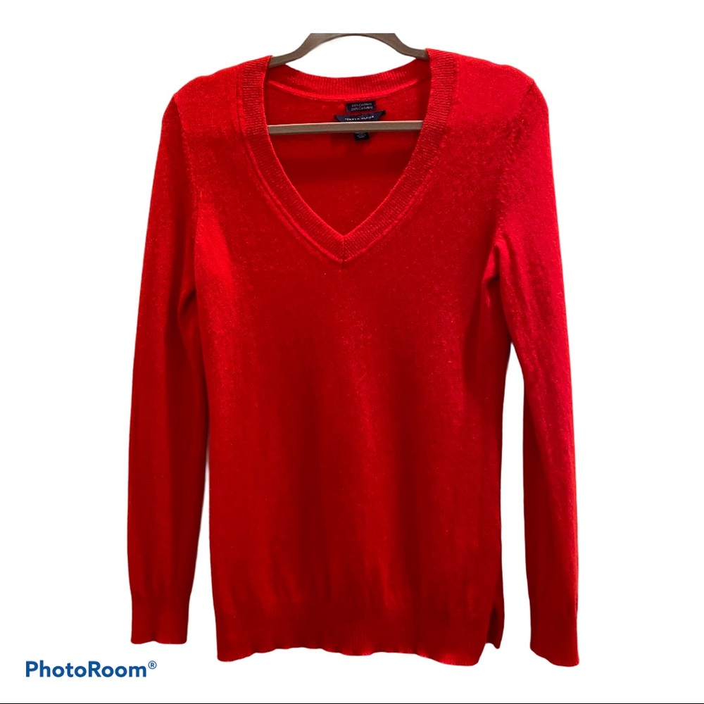 Tommy Hilfiger cashmere V -neck  sweater Size S/P